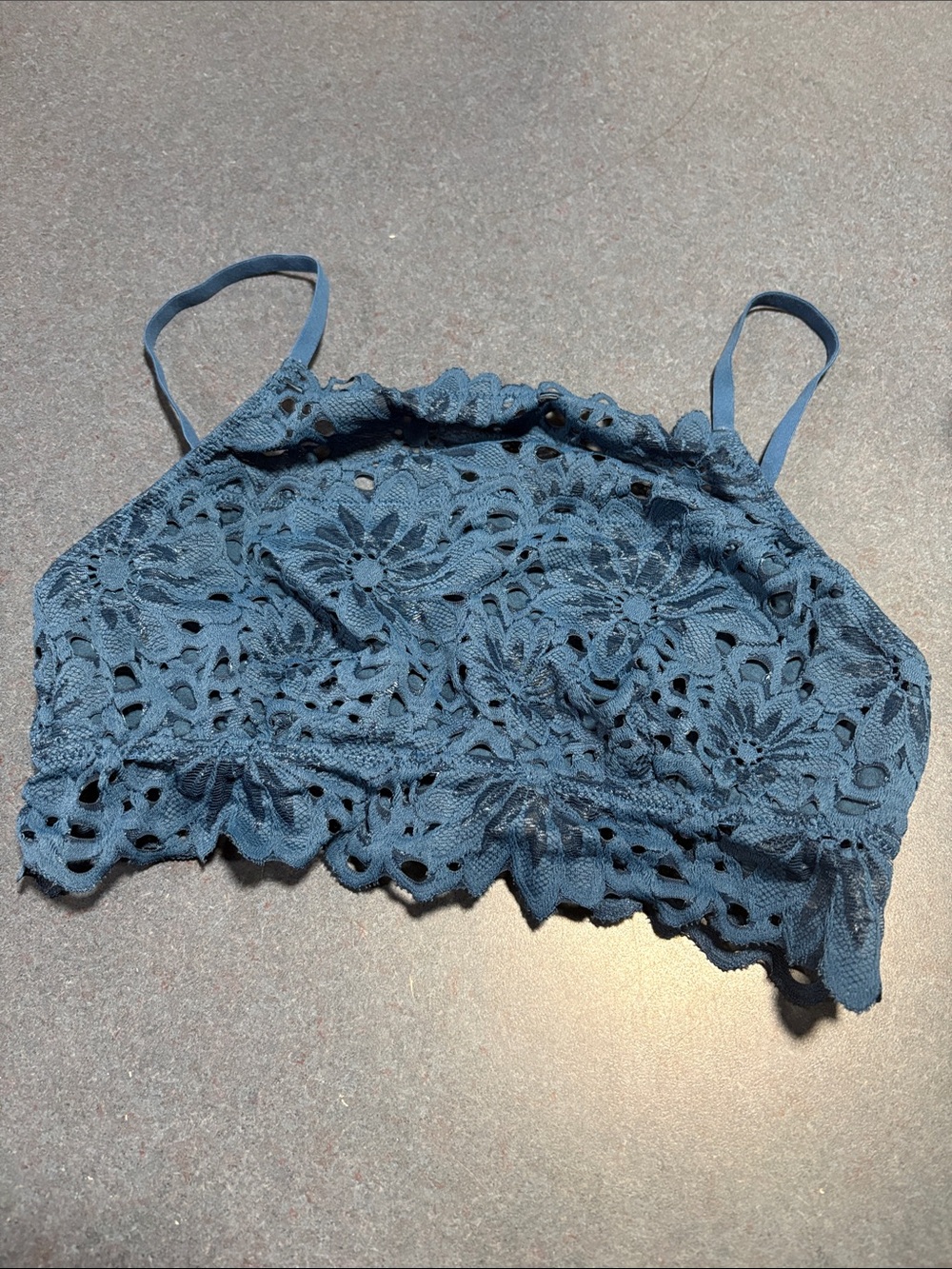 aerie Floral Lace Bralette - Blue